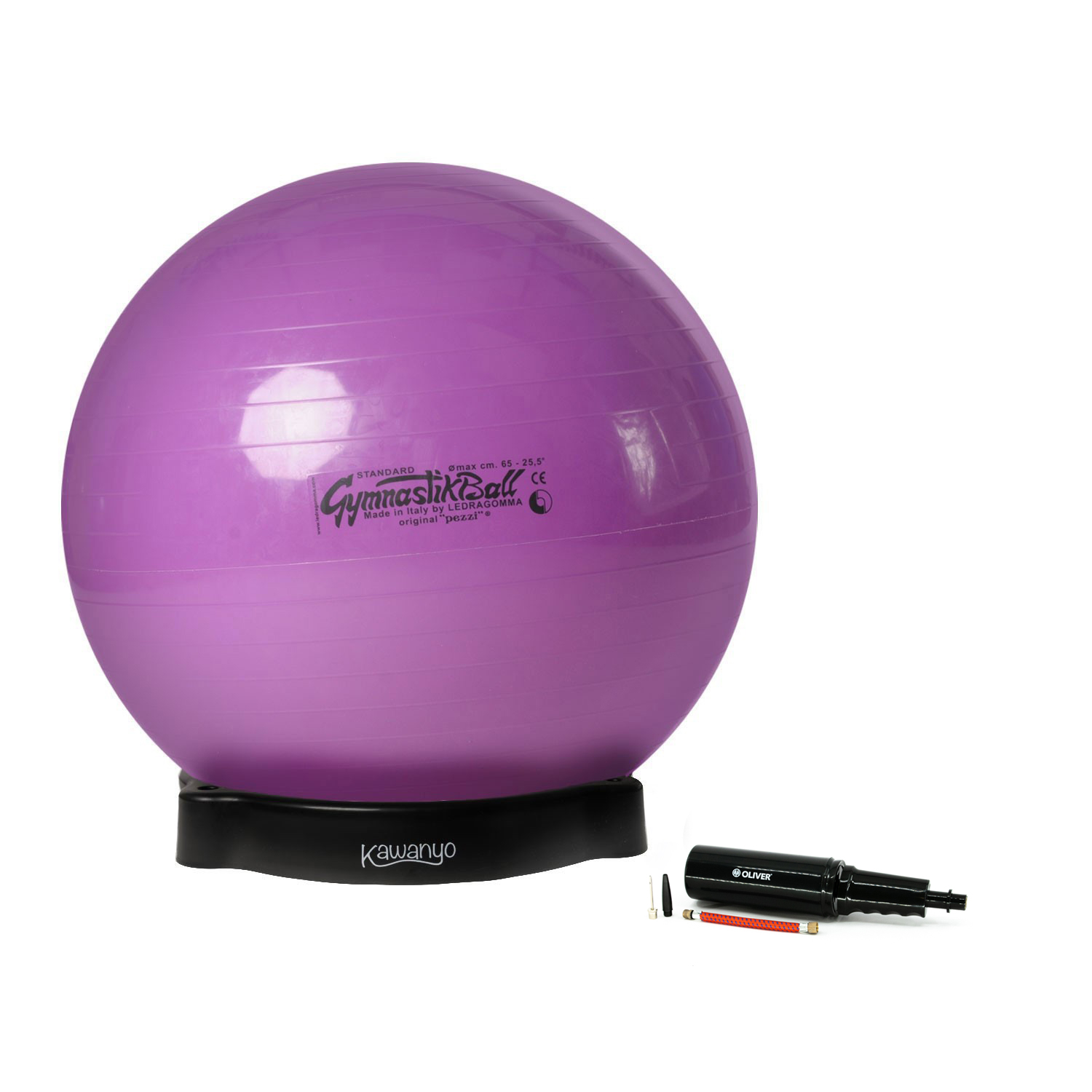 Original Pezzi® Gymnastikball STANDARD m.Ballschale u. Pumpe
