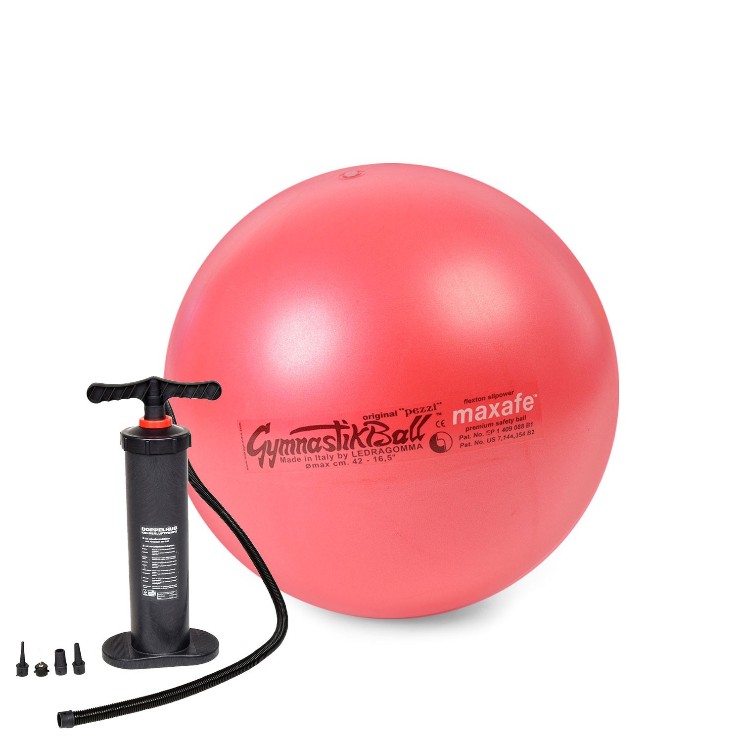 Original Pezzi® Gymnastikball MAXAFE m. Standpumpe