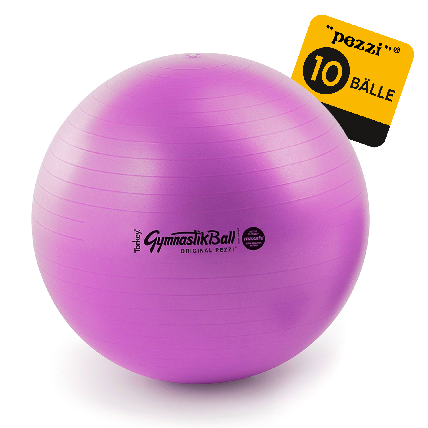 10 Original Pezzi® Gymnastikball MAXAFE - platzsicher