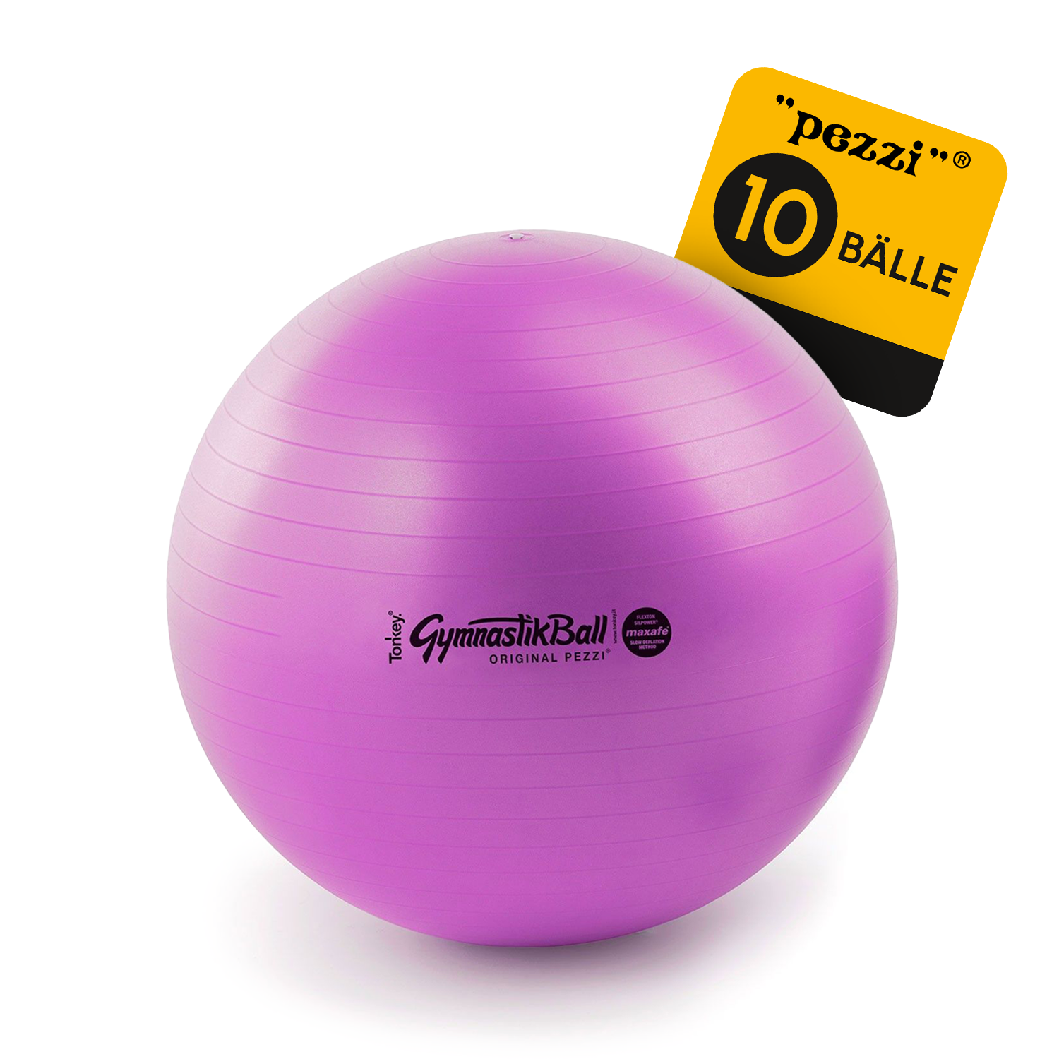 10 Original Pezzi® Gymnastikball MAXAFE - platzsicher