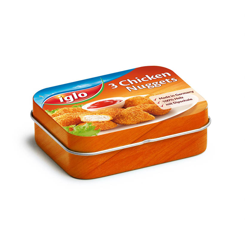 Erzi Chicken Nuggets von Iglo in der Dose Erzi Chicken Nuggets von Iglo in der Dose