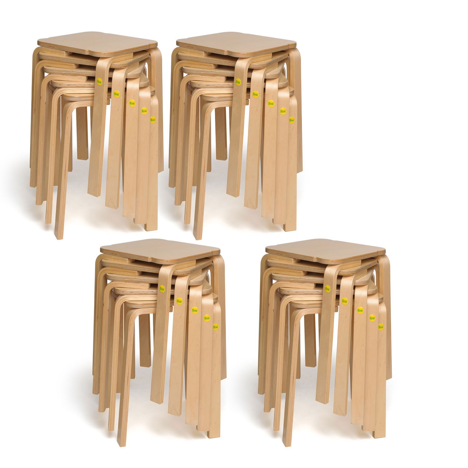 20x Erzi Hocker 38 aus Formholz - stapelbar 20x Erzi Hocker 38 aus Formholz - stapelbar
