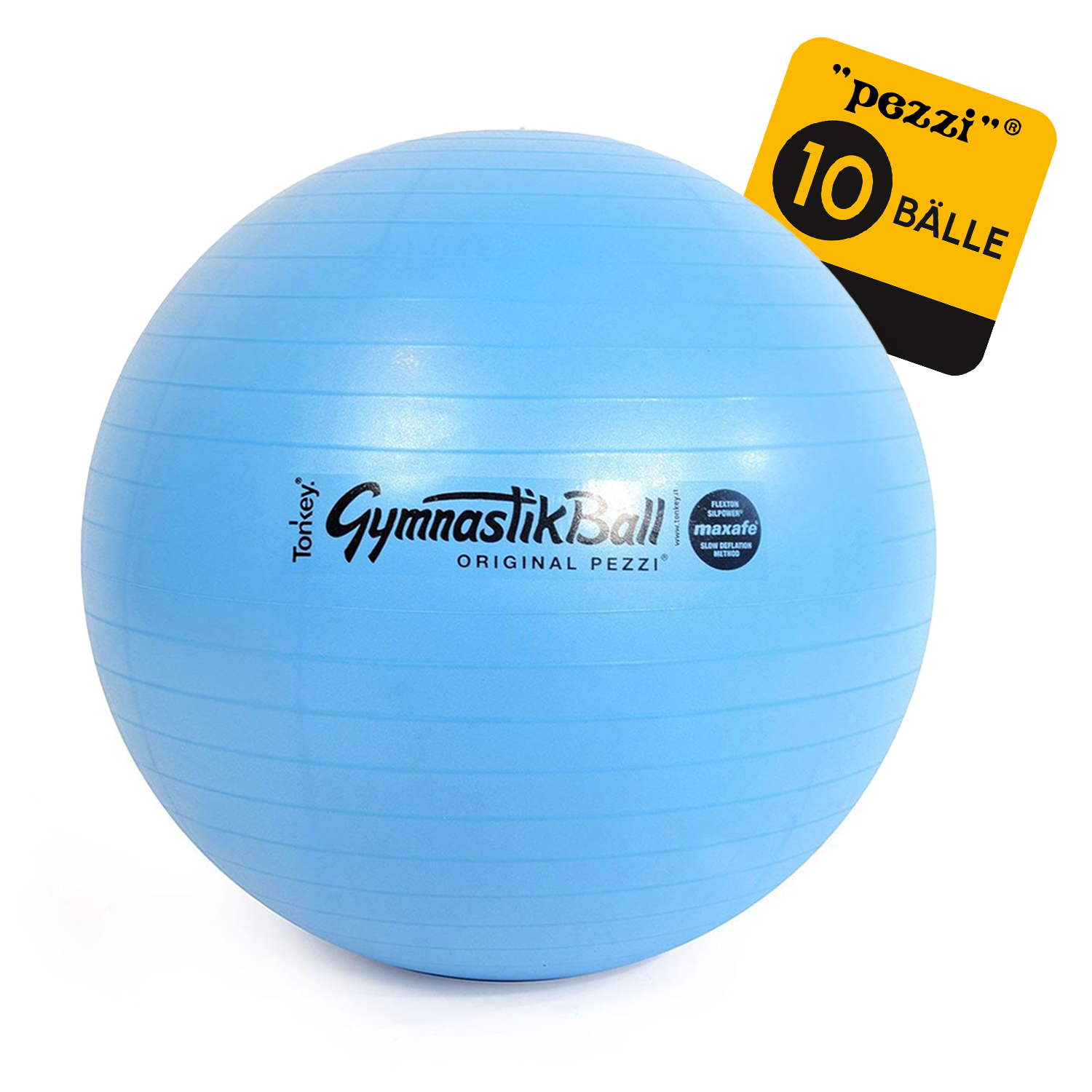 10 Original Pezzi® Gymnastikball MAXAFE - platzsicher