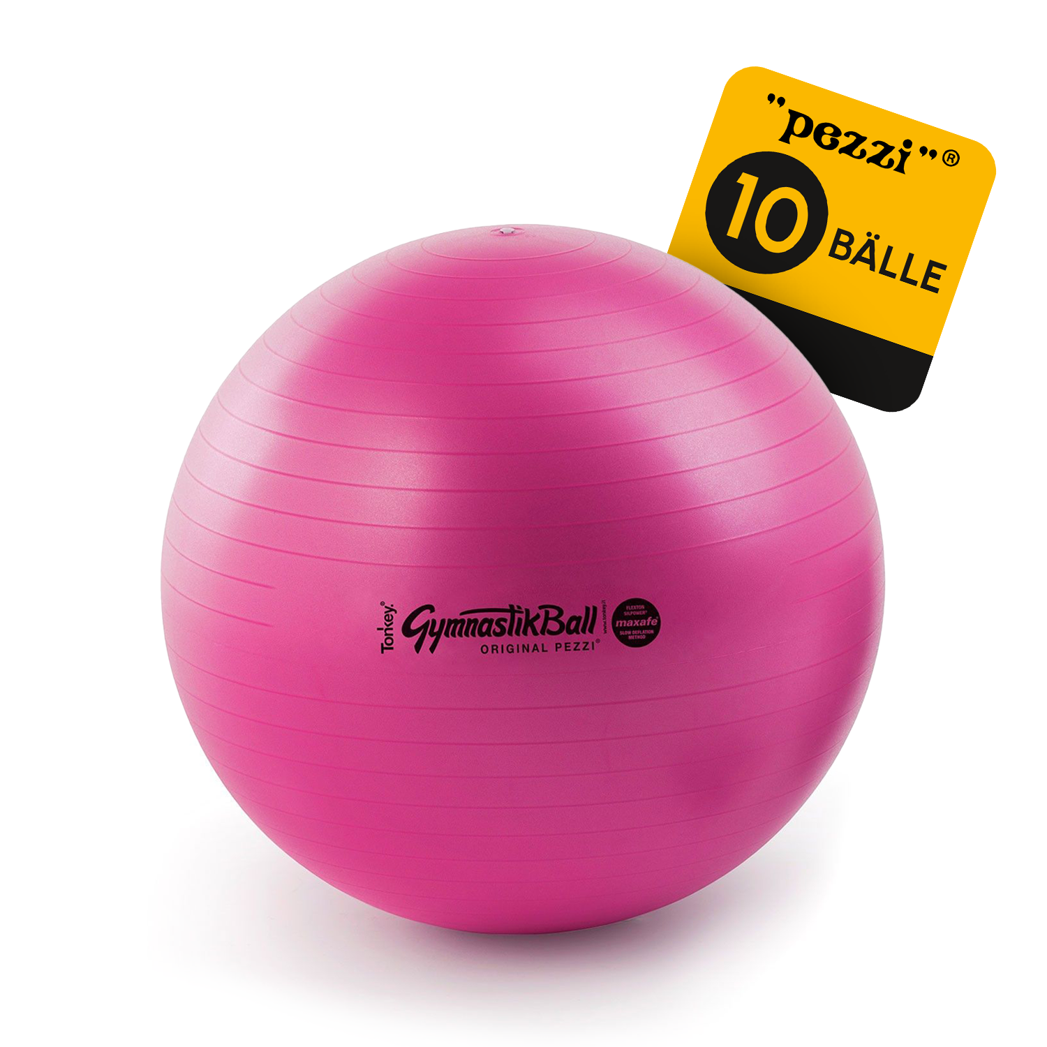 10 Original Pezzi® Gymnastikball MAXAFE - platzsicher