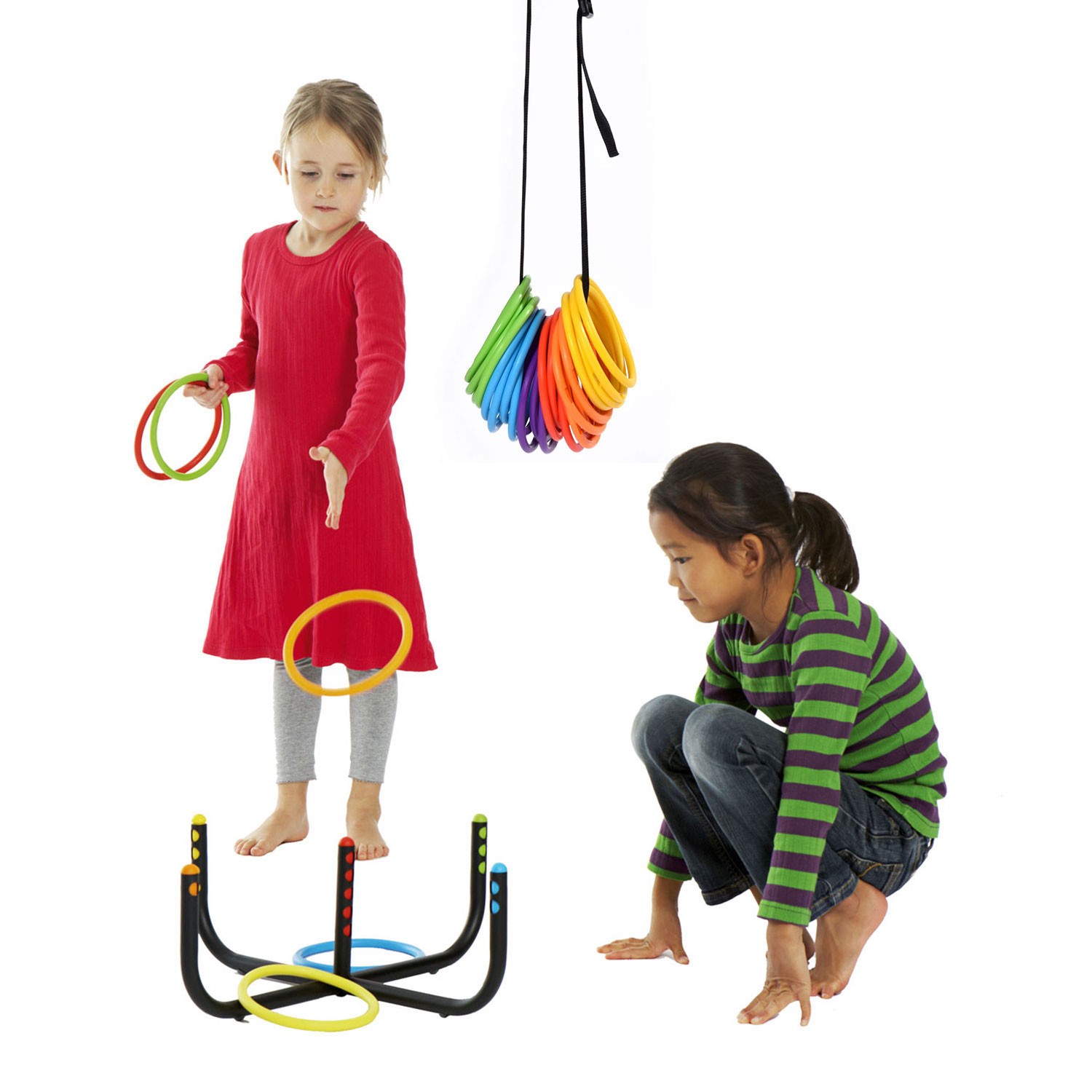 Gonge Ringwurfspiel 30 Activity Rings u. Aufbewahrungsgurt