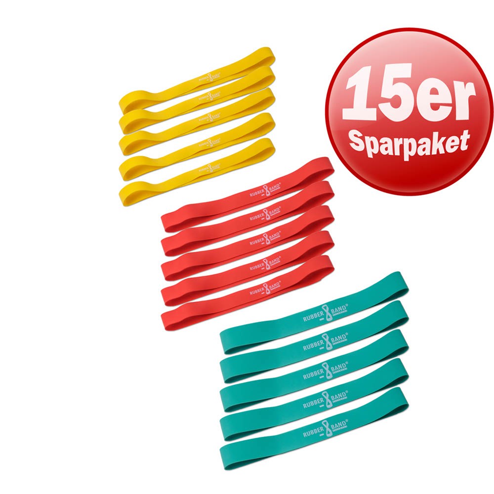Dittmann Rubberband 15er Set: je 5 Bänder Dittmann Rubberband 15er Set: je 5 Bänder