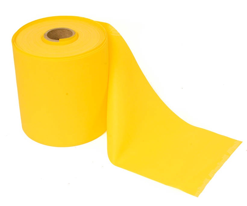 Latexfreies Band, leicht-gelb - 22m