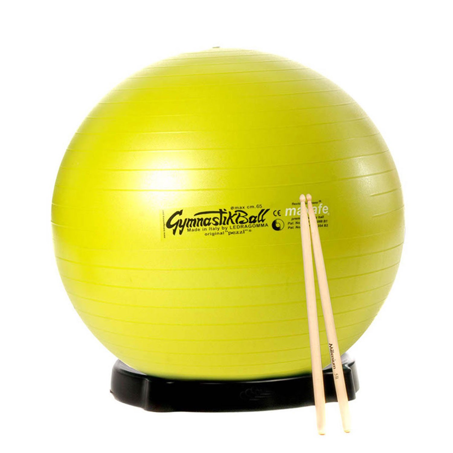 Drums Kombi: Pezzi Ball MAXAFE 75cm Ø, Ballschale & Sticks