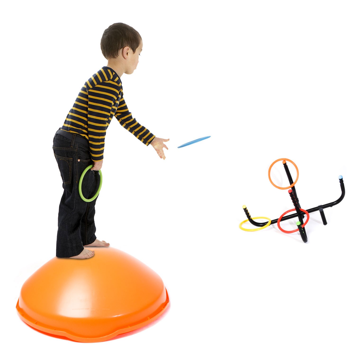 Gonge Spielkreisel Mini Top m. Wurfspiel