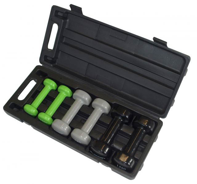 Vinyl Hantelset im Koffer Vinyl Hantelset im Koffer