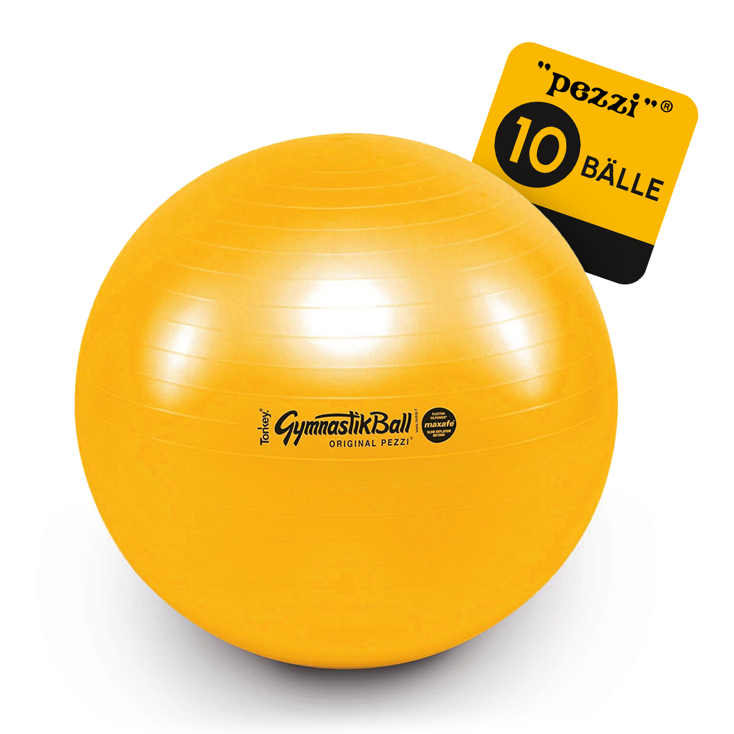 10 Original Pezzi® Gymnastikball MAXAFE - platzsicher