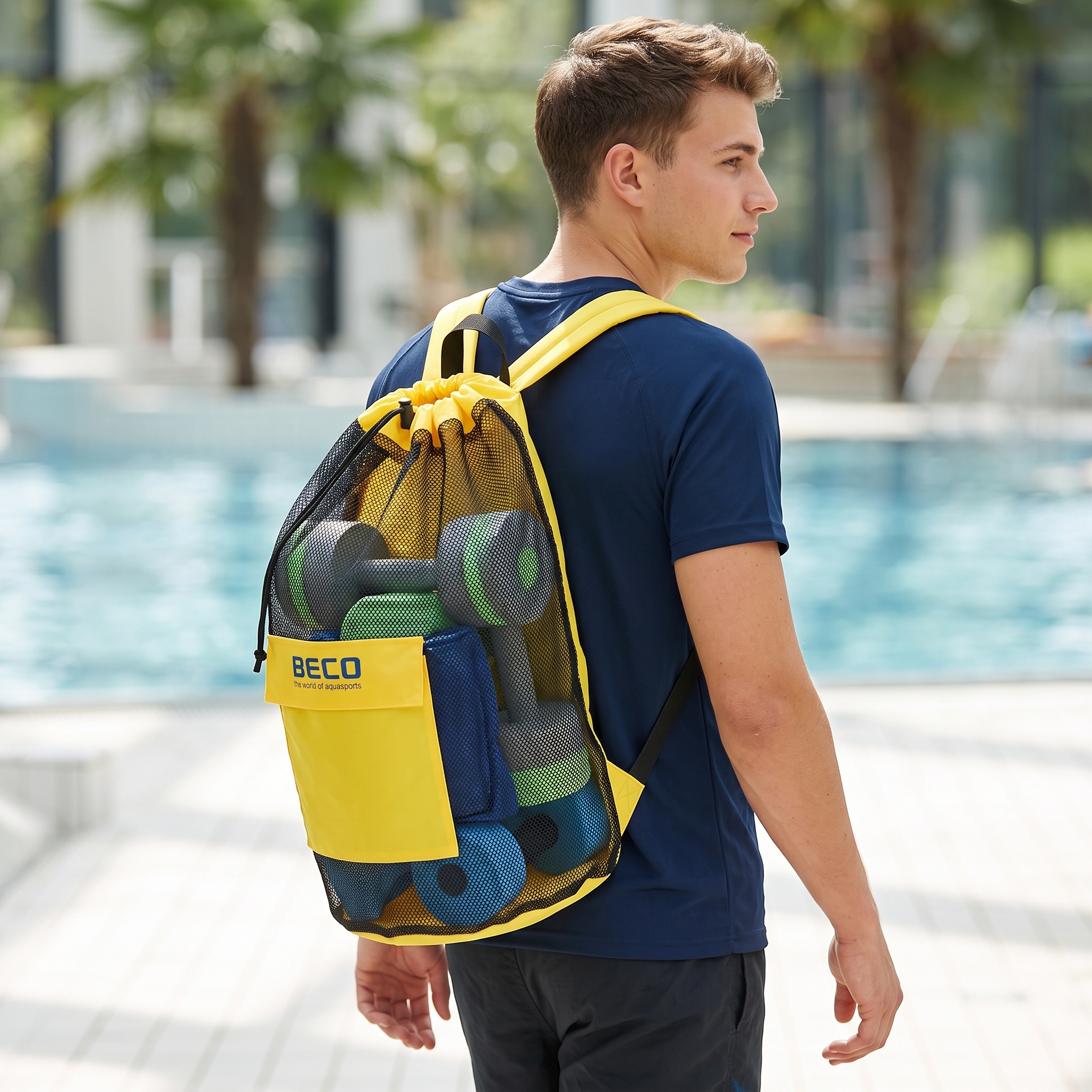Beco Aquafitness-Rucksack – Ultra-leichter Mesh-Rucksack für nasses Aqua-Equipment