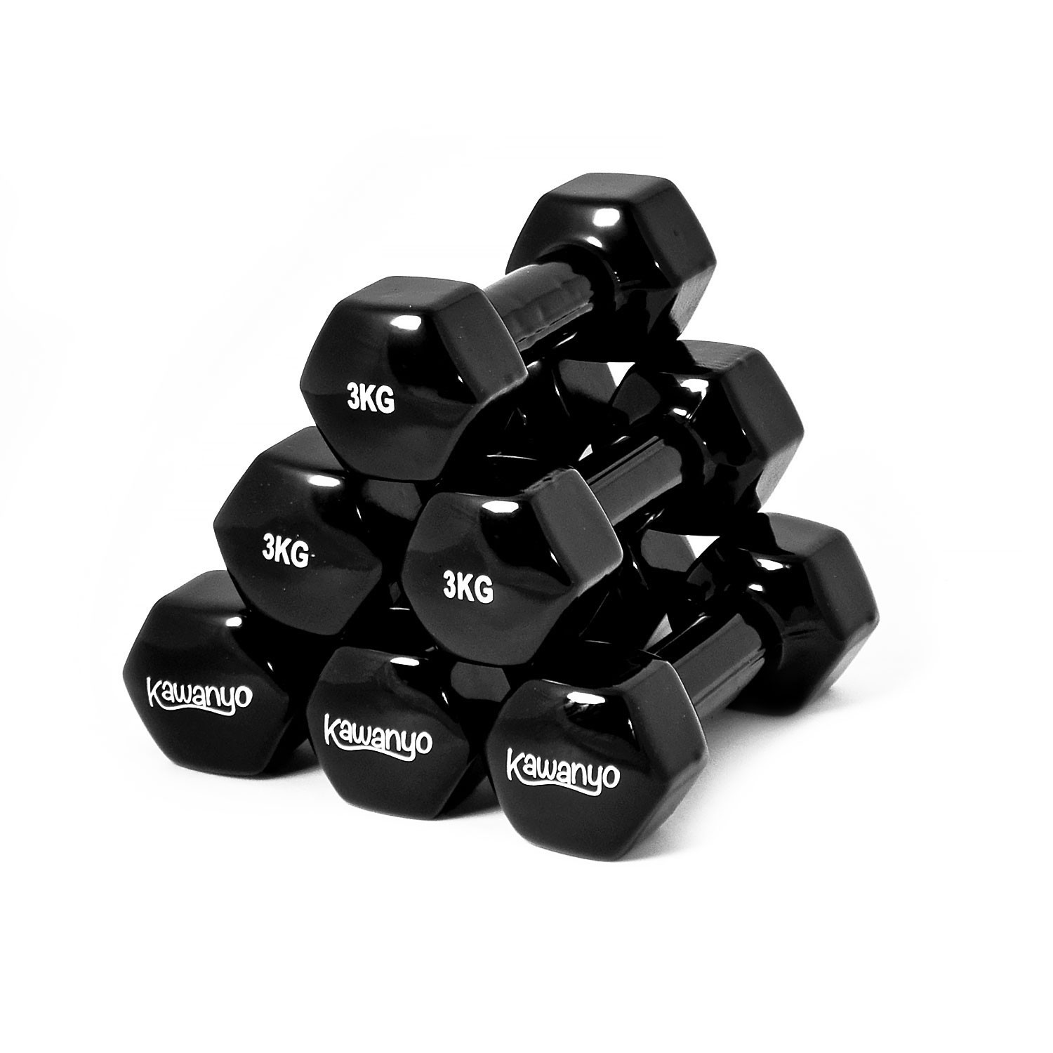 Kawanyo 3 Paar Vinyl Hantel, 3.0kg Kawanyo 3 Paar Vinyl Hantel, 3.0kg