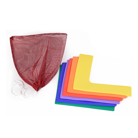 Bodenmarkierung (bunte Ecken)